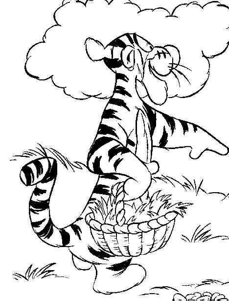 Plansa de colorat cu Winnie de Pooh 80 80